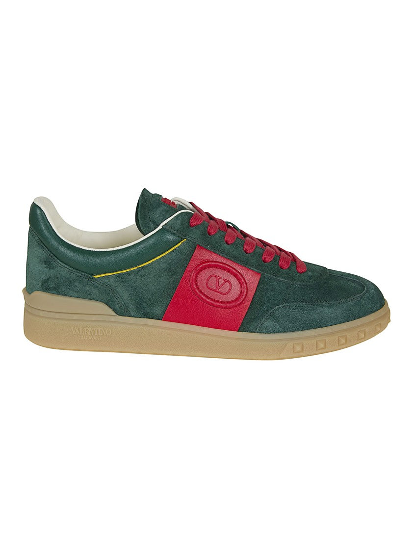 Valentino Garavani Low Top Split Leather Upvillage Sneaker With Vlogo Signature