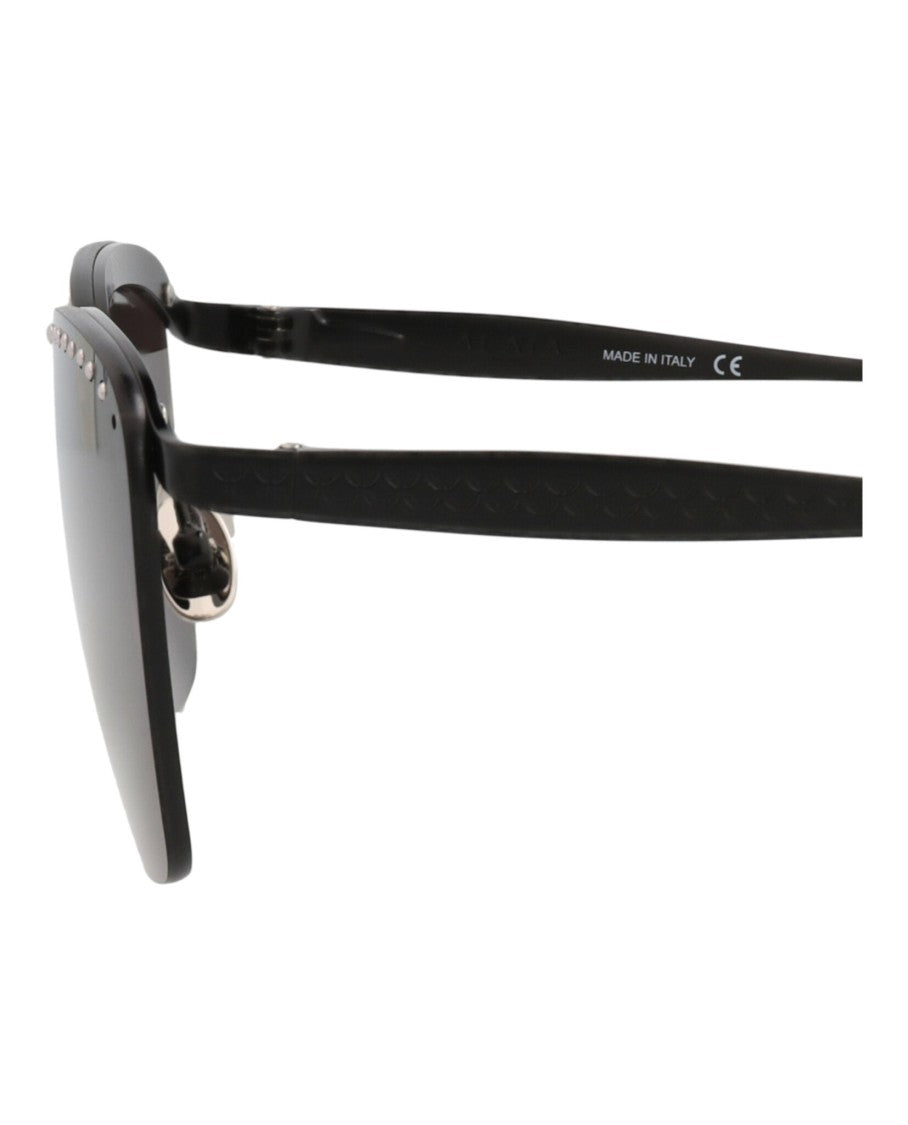 Alaïa Square-Frame Metal Sunglasses