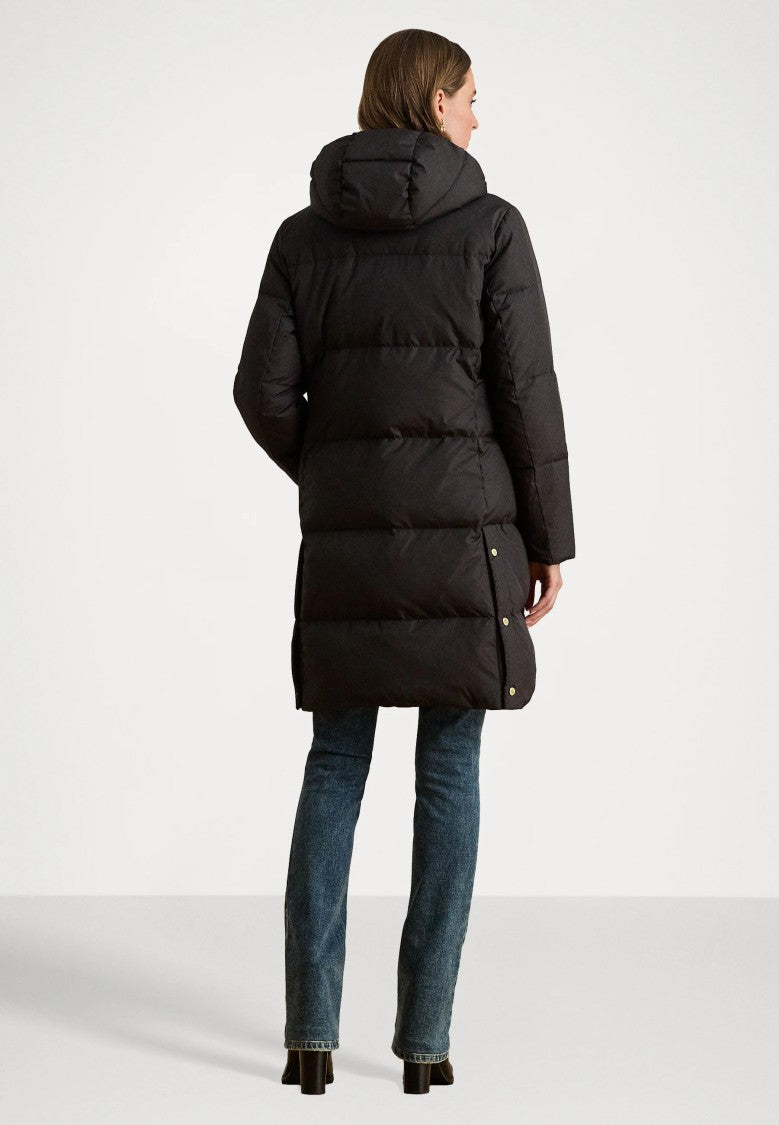 Lauren Ralph Lauren Quilted Long Down Coat With Hood