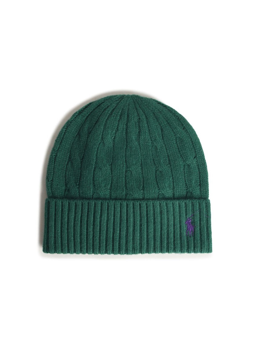 Polo Ralph Lauren Green Wool Blend Beanie