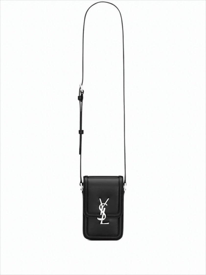 Saint Laurent Compact Crossbody Bag In Smooth Calf Leather