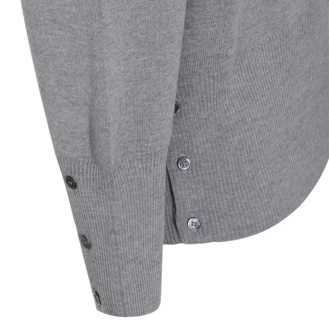 Thom Browne Classic Grey Sweater With Striped Detail