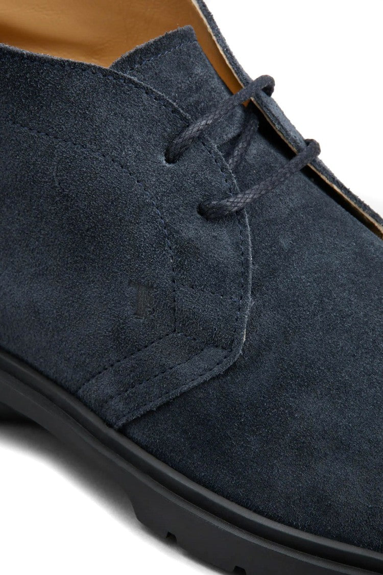 Tod's Blue Suede Desert Boots