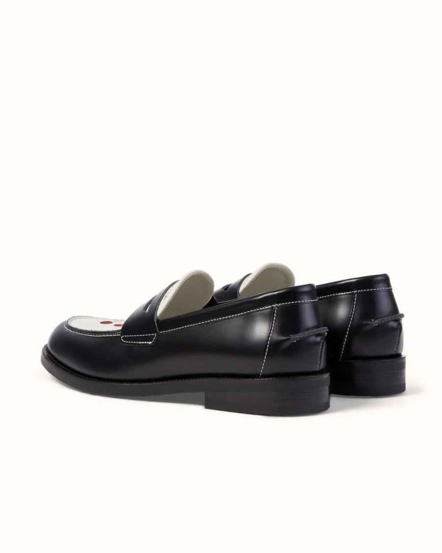 Duke + Dexter Cherry Digital Printed Nappa Leather Loafers