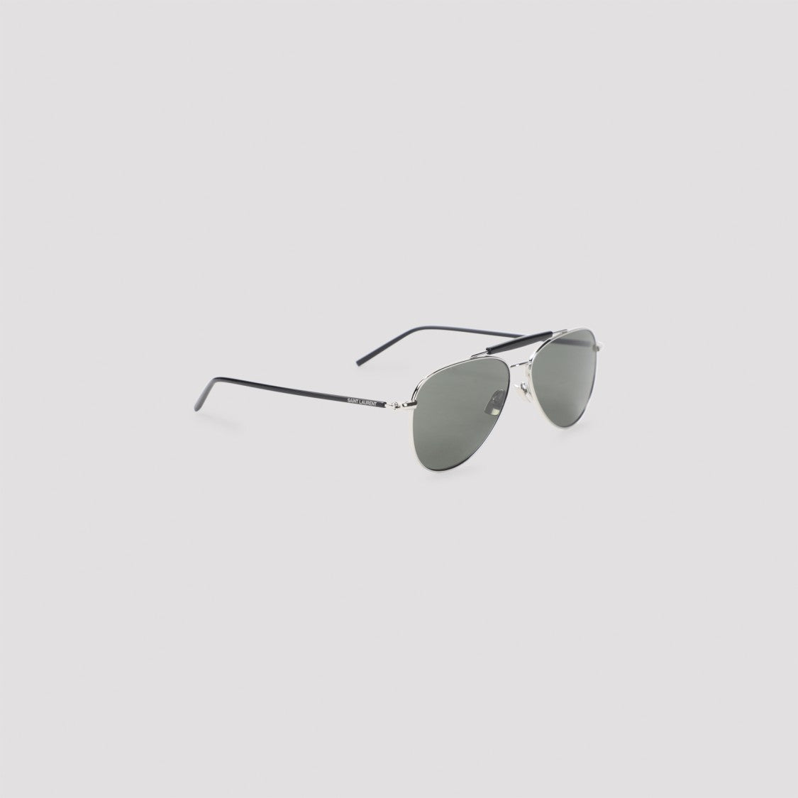 Saint Laurent Classic Aviator Sunglasses With Metal Frames