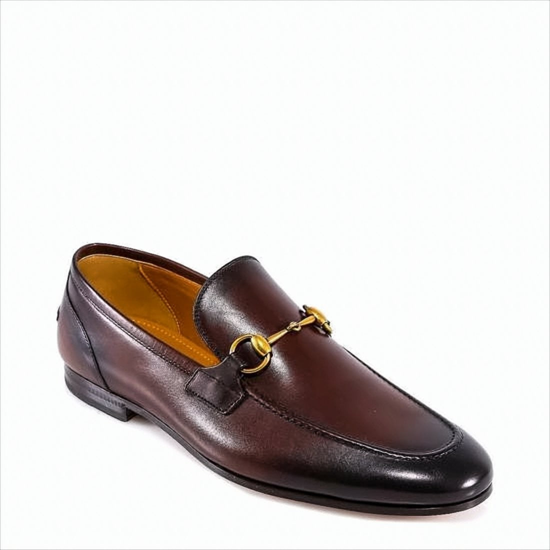 Gucci Leather Loafers With Gold-Tone Horsebit Detail