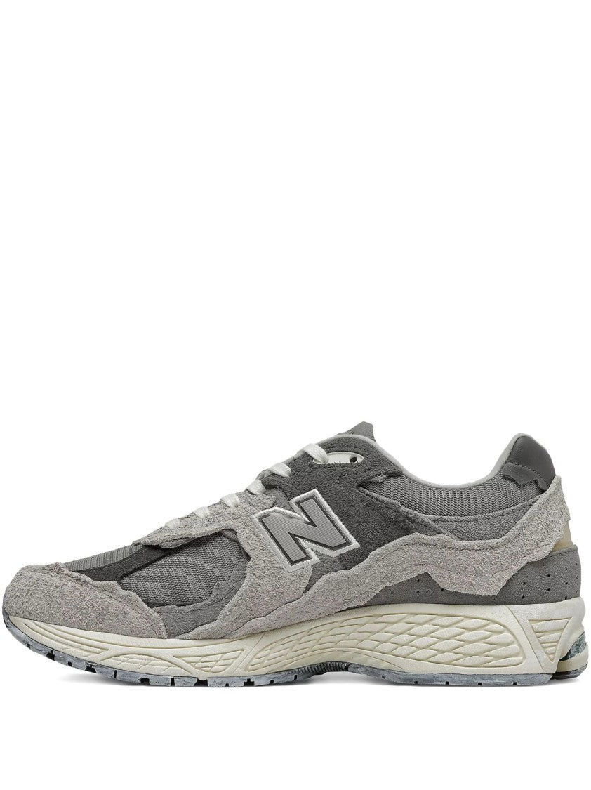 New Balance Layered Grey Sneakers With Cushioned Sole
