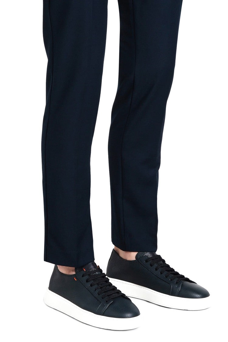 Santoni Bottalata Leather Sneakers