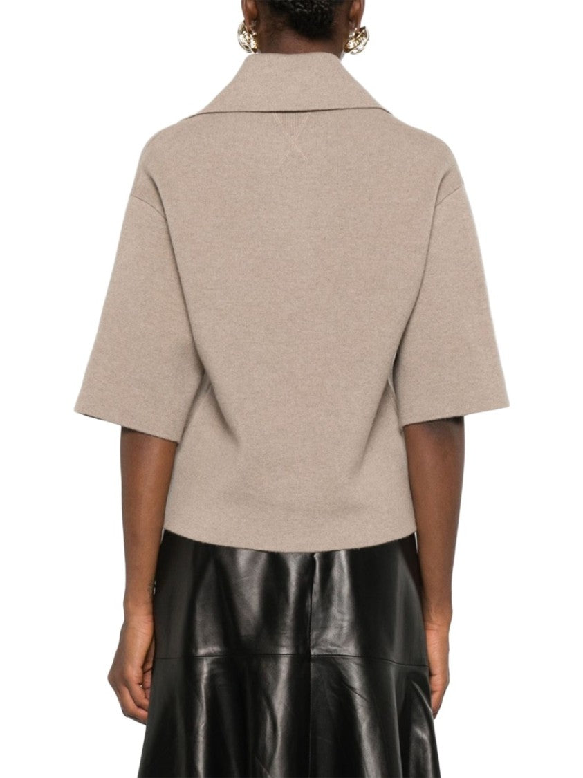 Bottega Veneta Minimalist Cashmere Polo Shirt