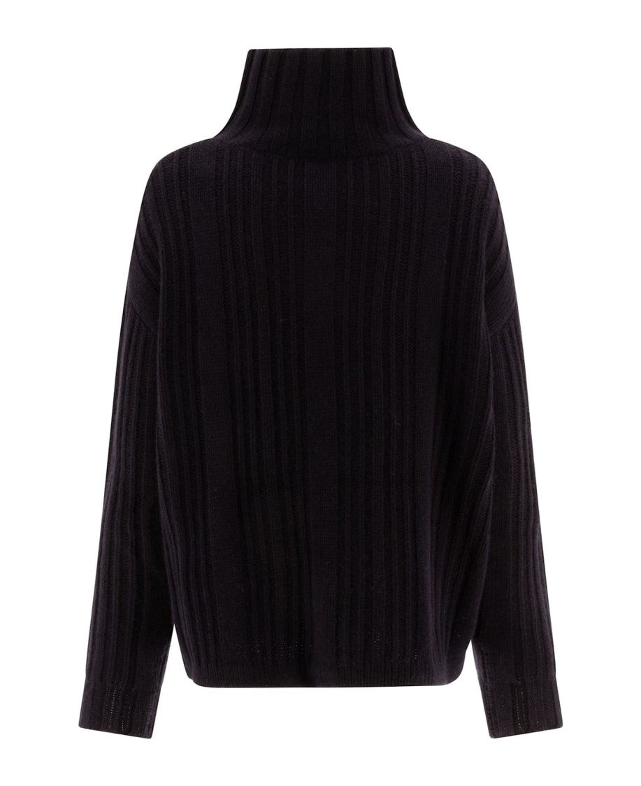 Max Mara Ribbed Knit Turtleneck Sweater