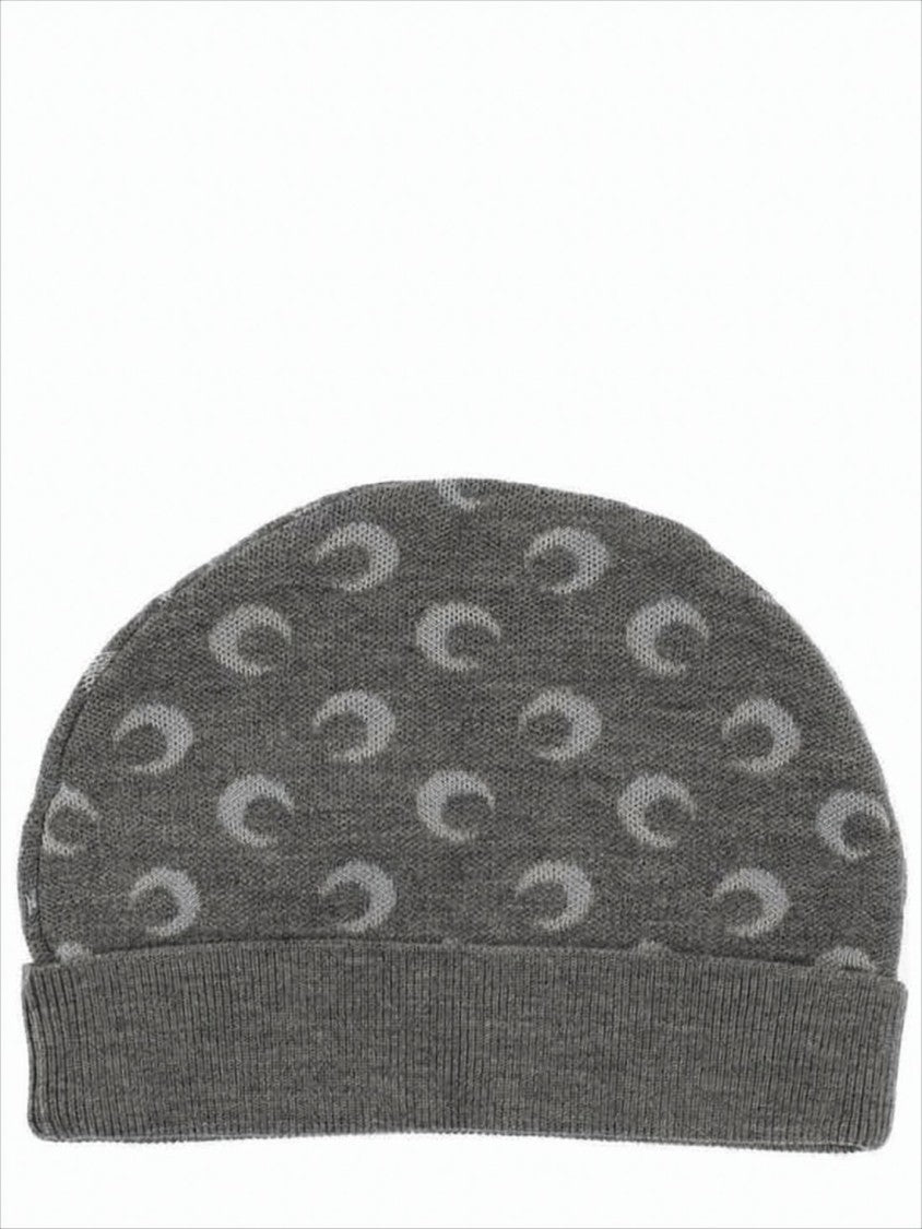Marine Serre Moon Motif Knit Cap