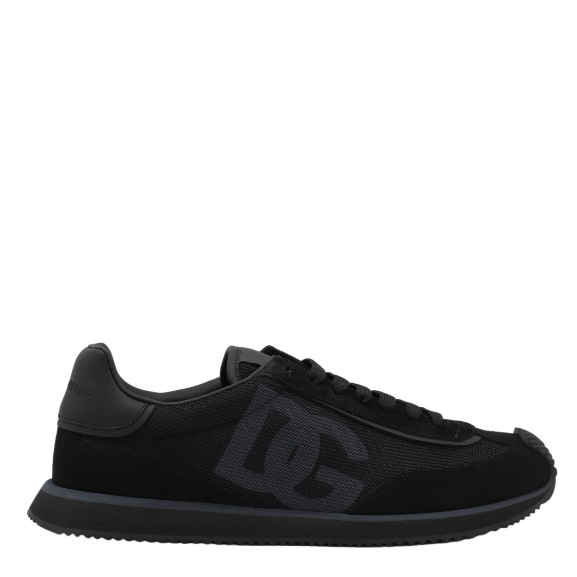 Dolce & Gabbana Low-Profile Black Sneakers With Mesh And Suede Detailing