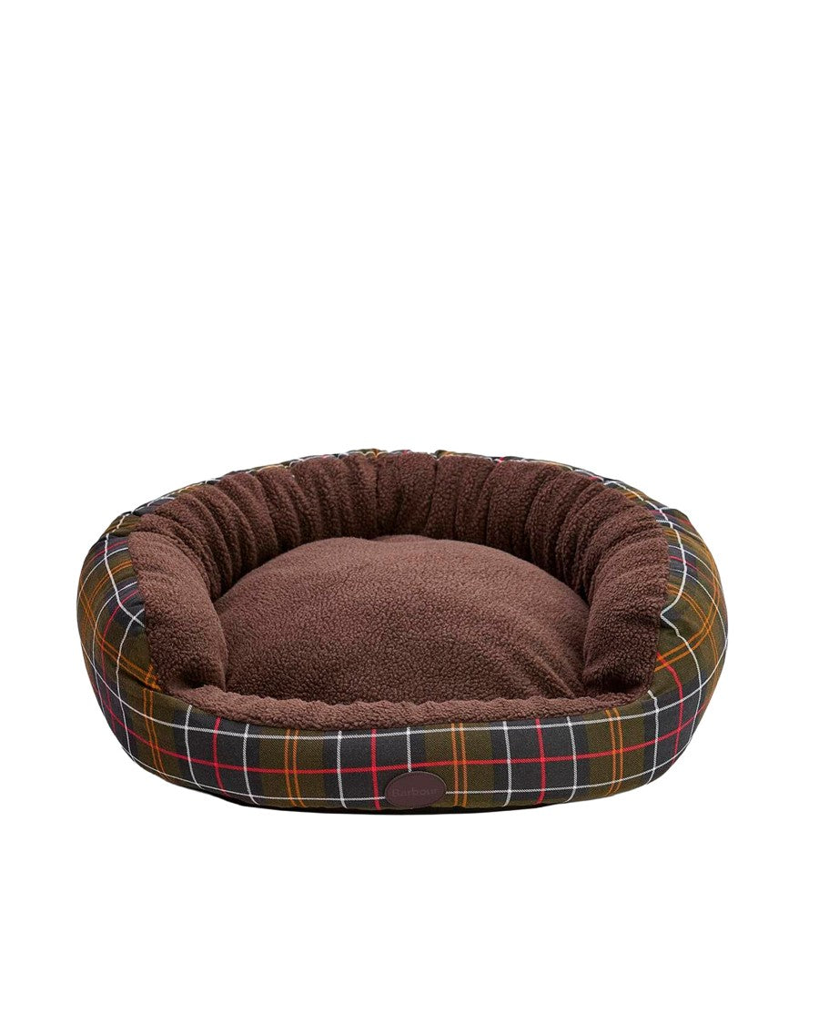 Barbour Brushed Tartan Pet Bed With Removable Cushion