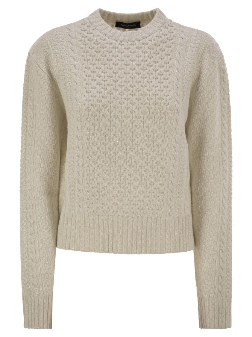 Fabiana Filippi Platinum Fisherman Jersey With Lurex