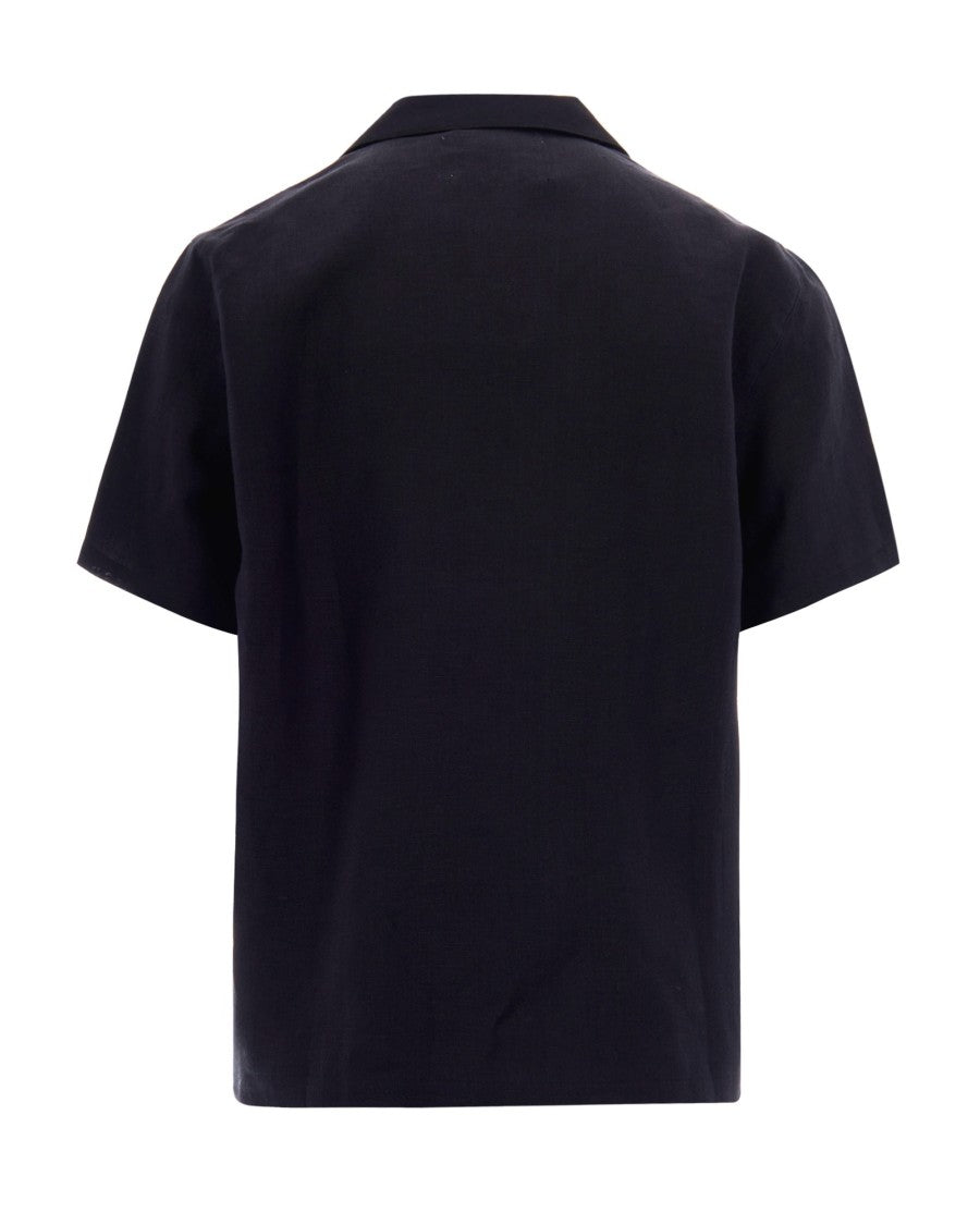 Arte Antwerp Structured Nylon And Linen Casual Shirt