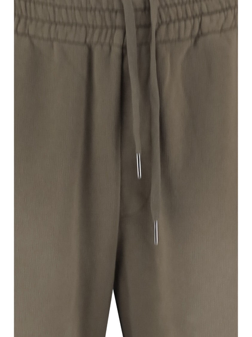 Golden Goose Relaxed-Fit Cotton Trousers With Drawstring Waist