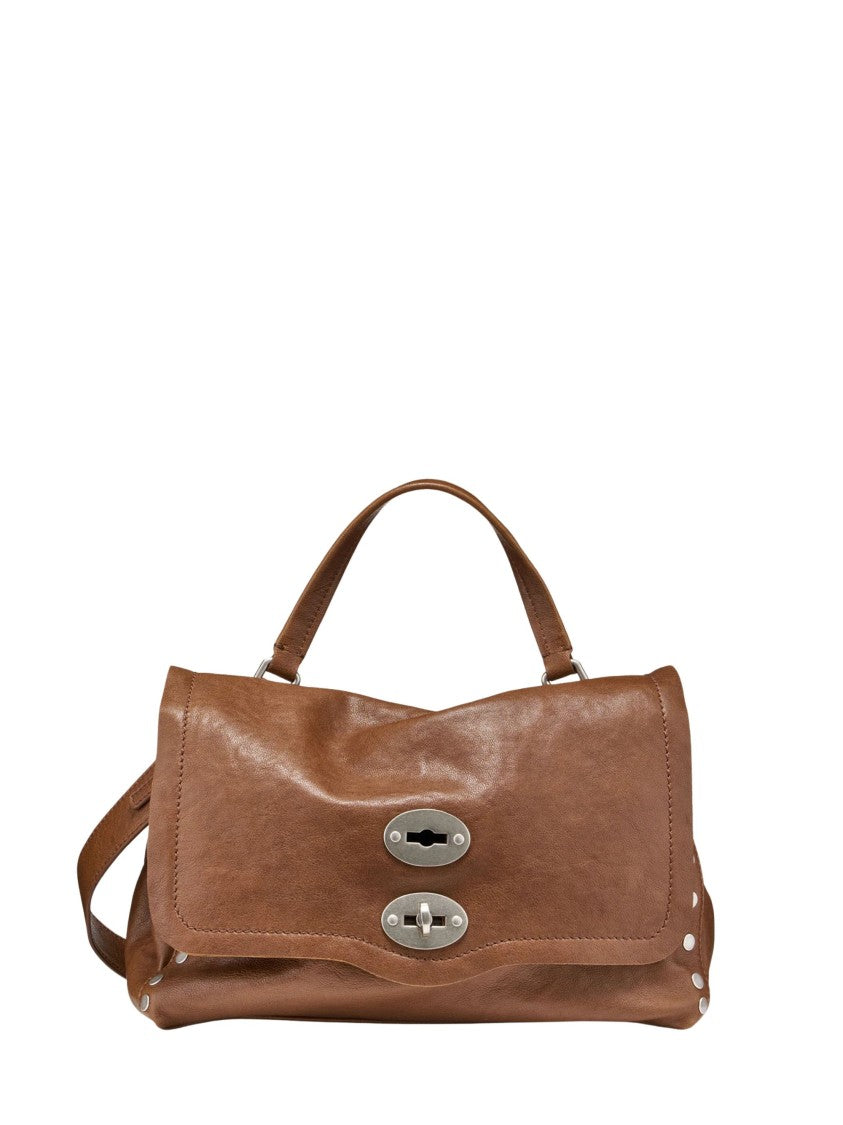 Zanellato Tobacco Postina Leather Shoulder Bag