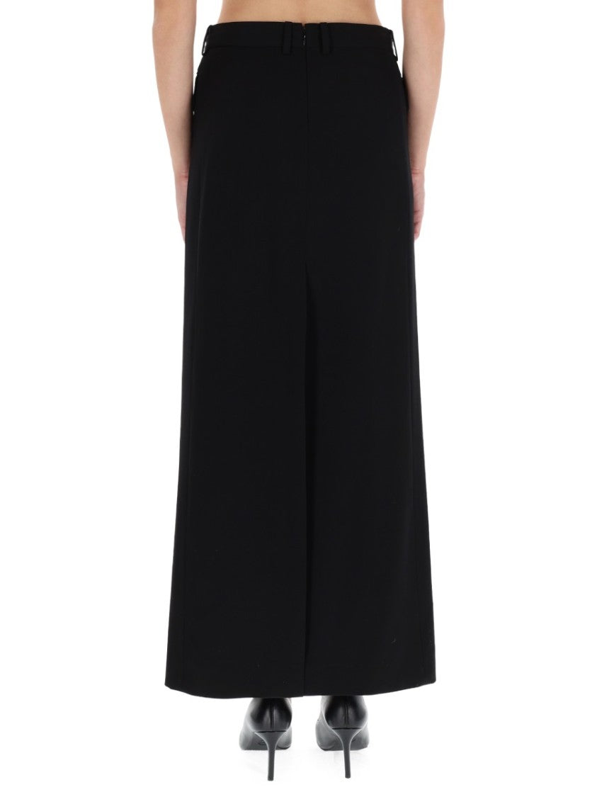 Balenciaga Tailored Long Skirt With Double-Breasted Detail