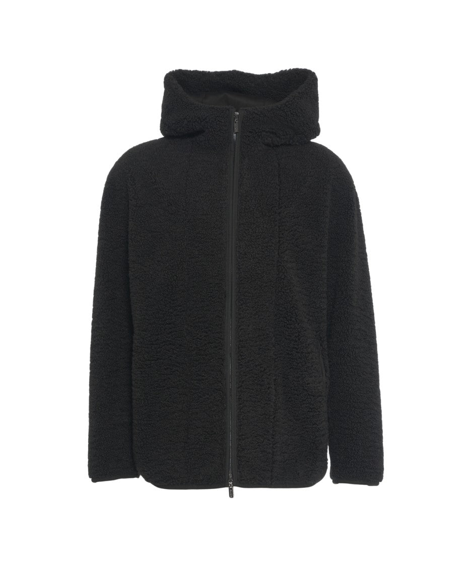 Gimo's Plush Hooded Teddy Jacket With Full-Length Zipper