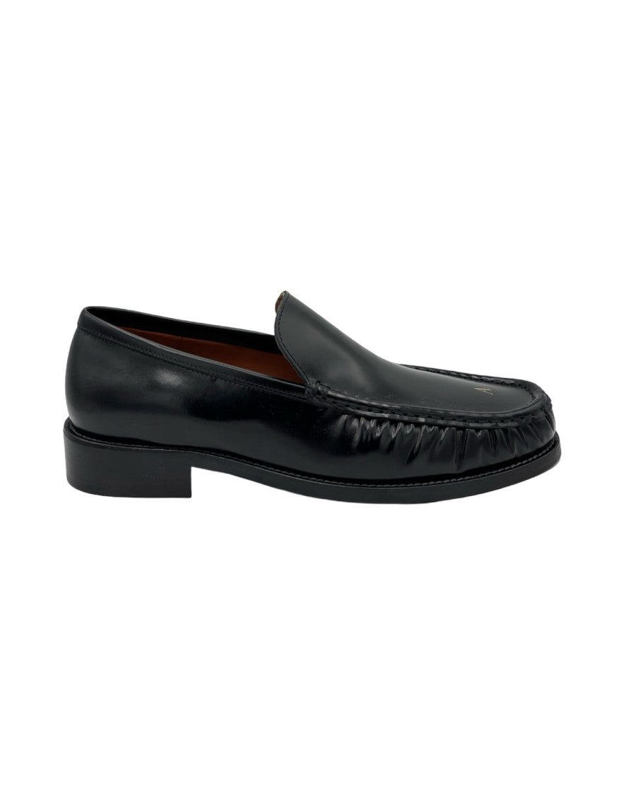 Acne Studios Refined Black Leather Moccasins