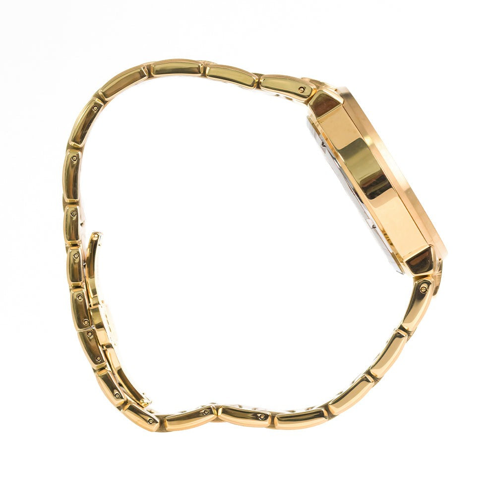 Versace Chronograph Timepiece With Yellow-Gold Tone And Sapphire Crystal