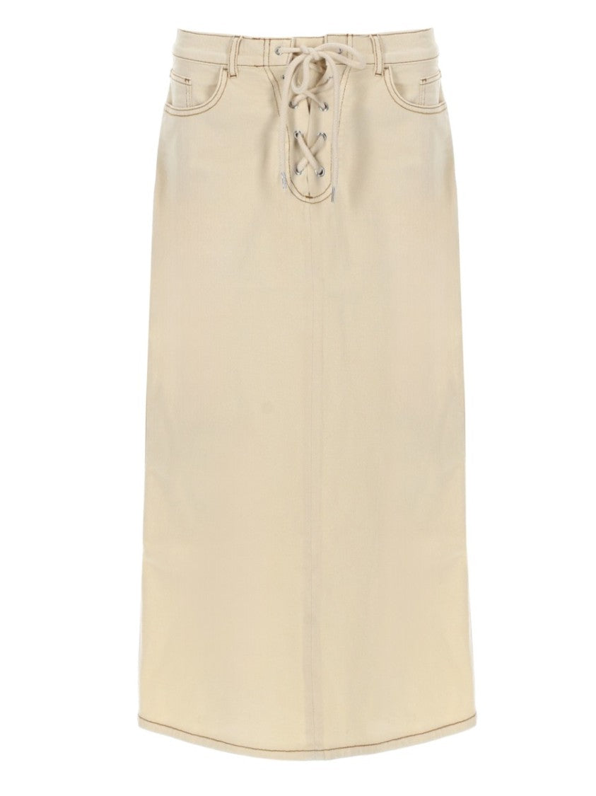 Baum Und Pferdgarten Knee-Length Organic Cotton Lace-Up Skirt