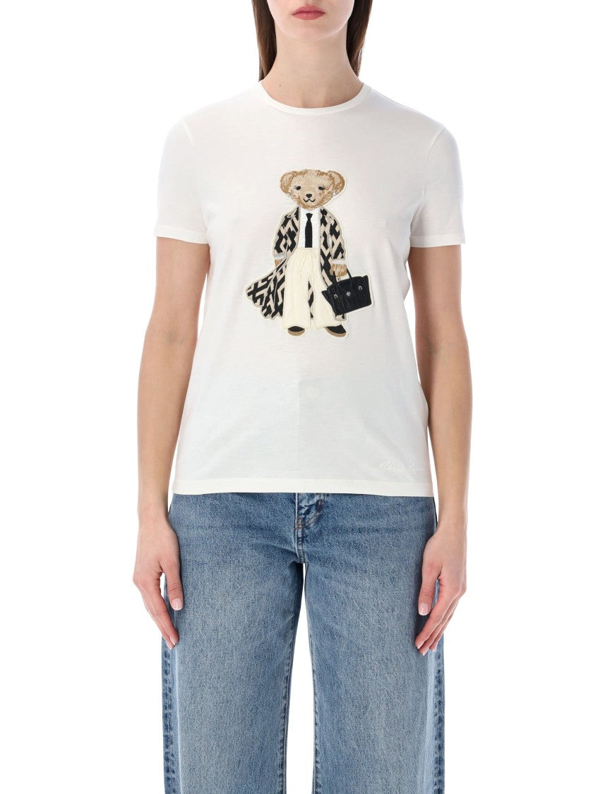 Polo Ralph Lauren Polo Bear Patch Cotton T Shirt