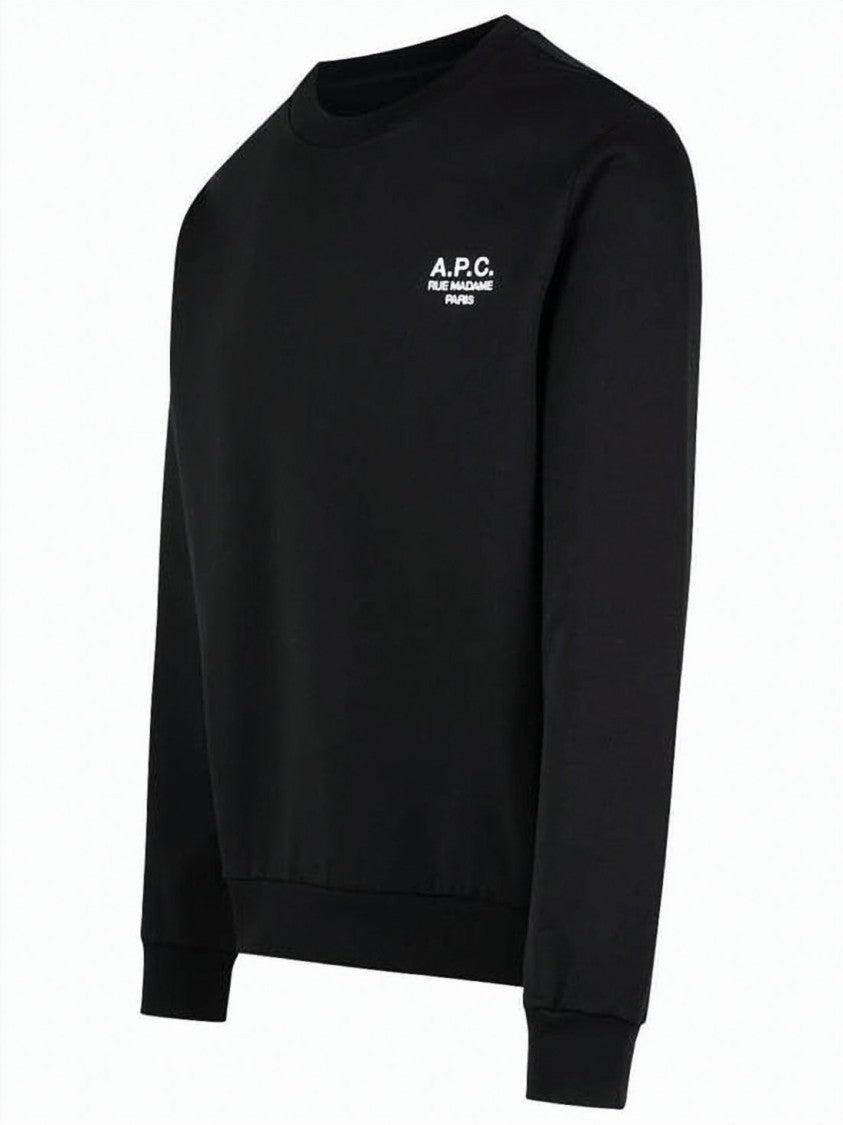 A.P.C. Long-Sleeve Crewneck Sweatshirt With Minimalist Design And Logo Detail