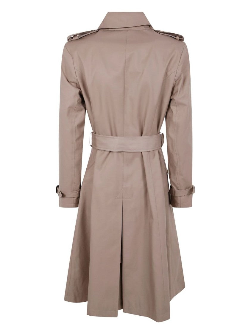 Lauren Ralph Lauren Double-Breasted Trench Coat With Logo