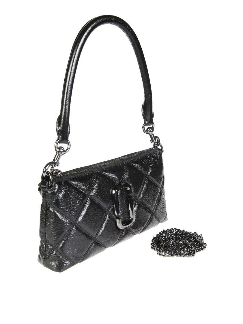 Marc Jacobs Quilted Rectangular Handbag With Buckle Detail