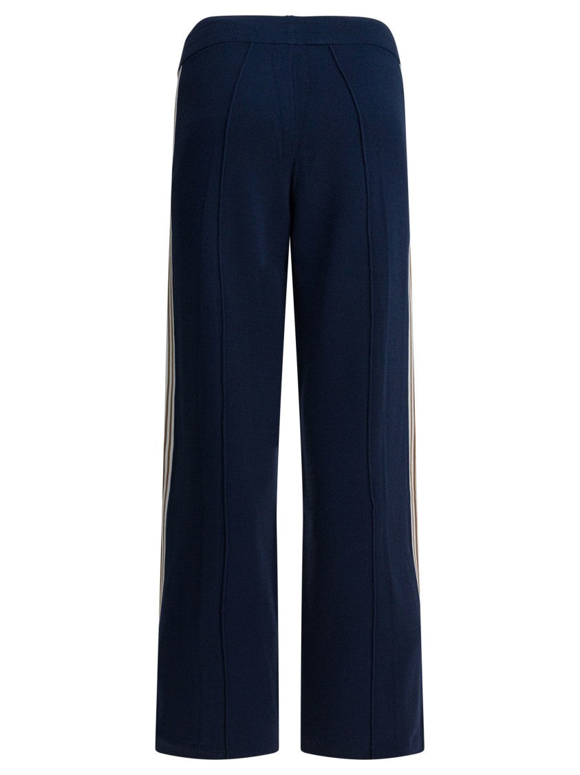 Autry Wide-Leg Trousers With Contrasting Side Stripes