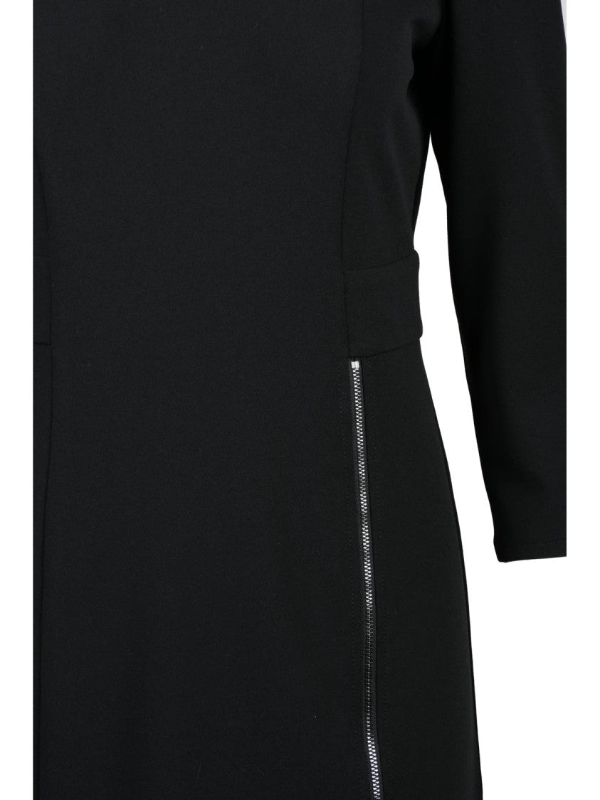 Pennyblack Pennyblack Midi Dress With Three-Quarter Sleeves And Vertical Zipper Detail