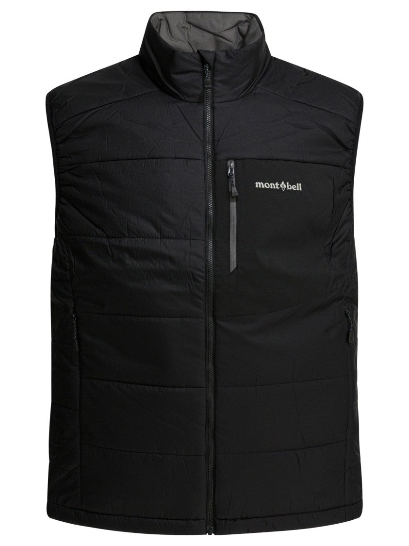 Montbell Sleeveless Jacket With Durable Nylon Exterior And Polyester Padding