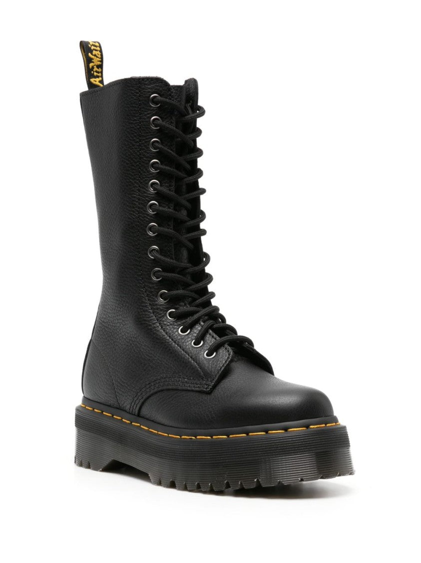 Dr. Martens High Lace-Up Black Leather Ankle Boots