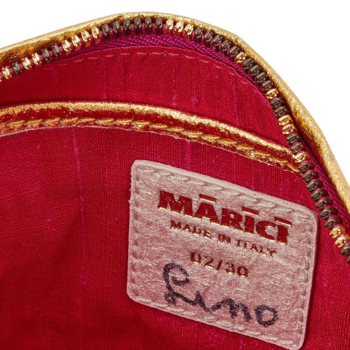 Marici Golden Shoulder Bag With Structured Frame