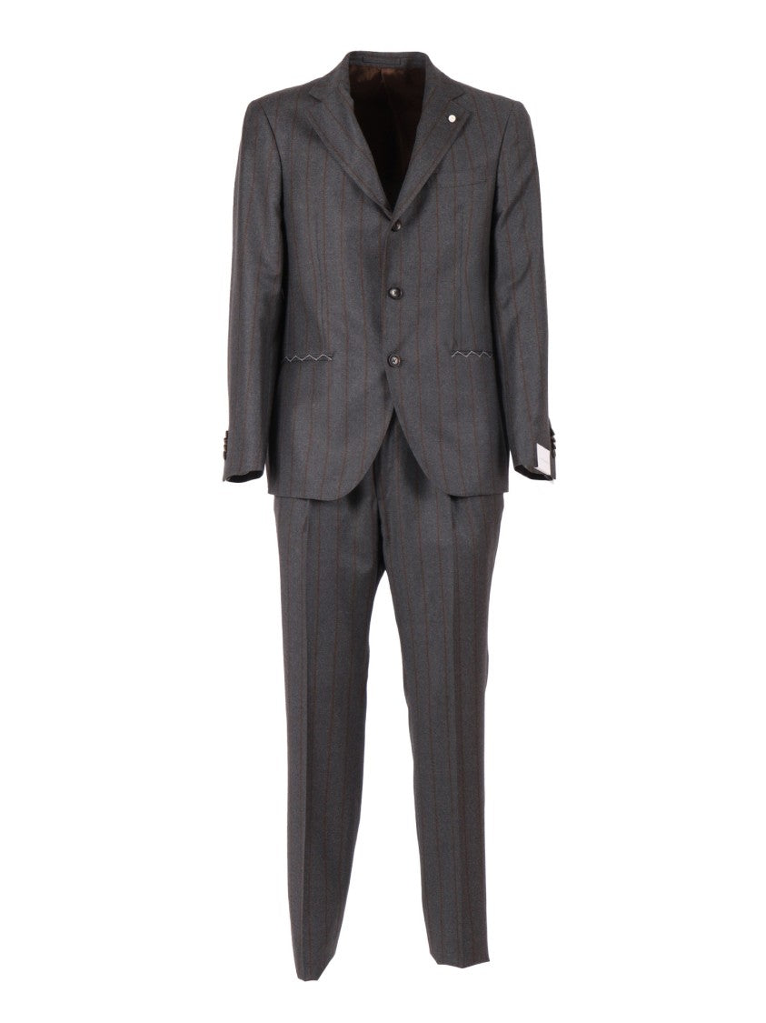 Luigi Bianchi Tailored Classic Men's Suit With Structured Shoulders