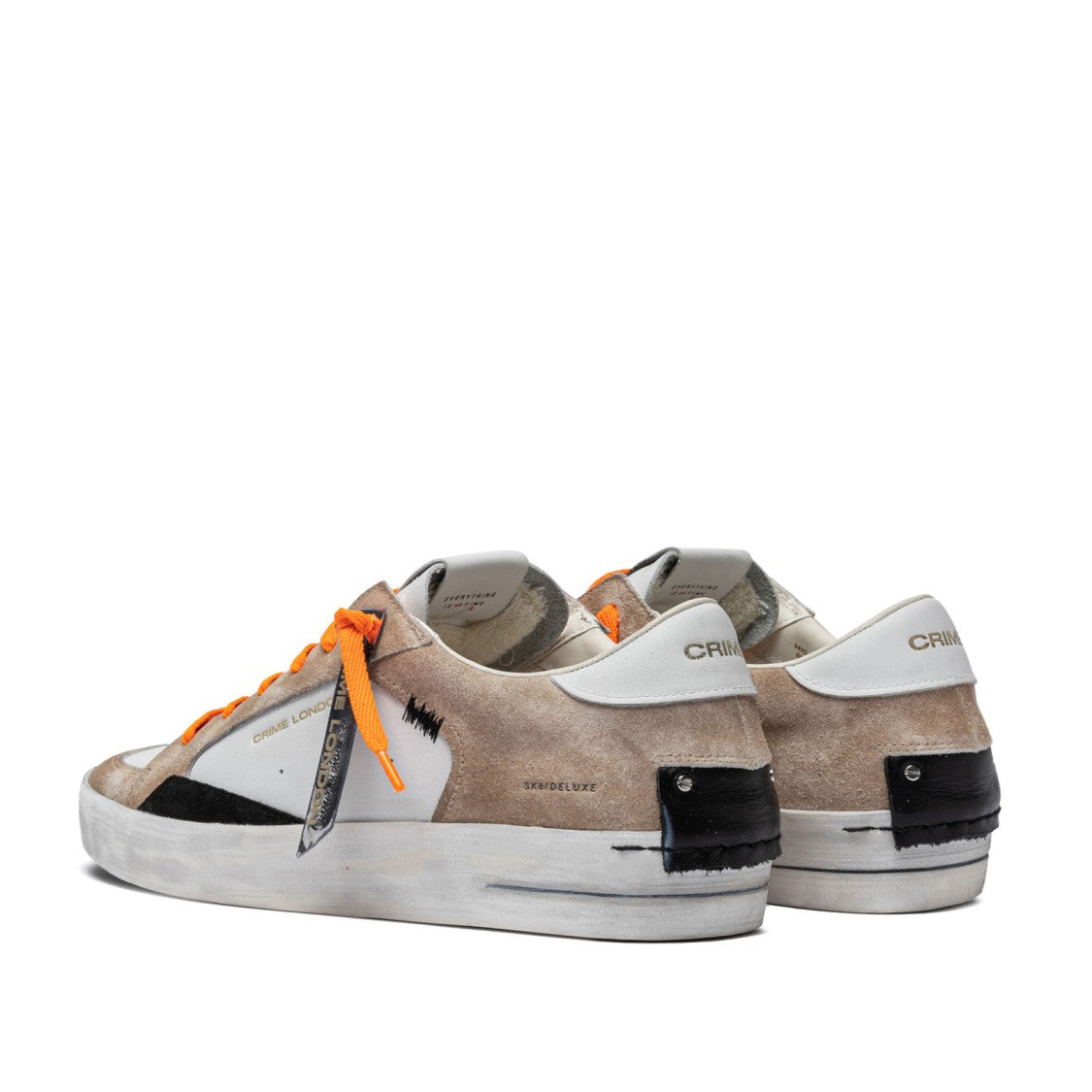 Crime London Sk8 Deluxe Sneakers In Soft Leather