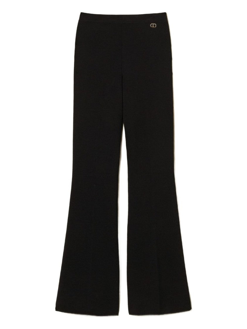 Twin-Set Tailored Black Trousers With Fitted Silhouette