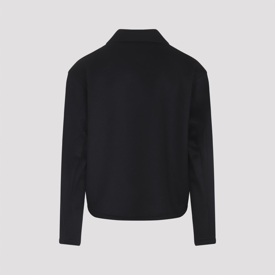 Prada Pointed Collar Black Virgin Wool Jacket
