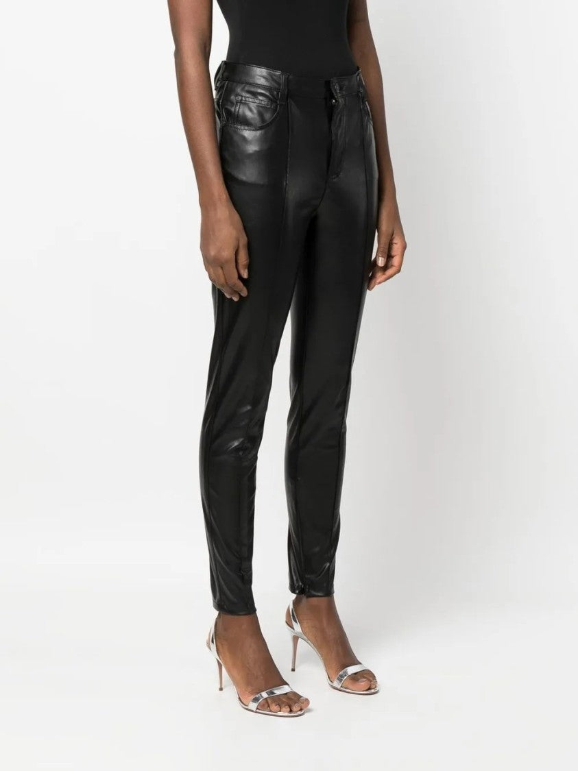 Ermanno Scervino Slim-Fit Pants With Leather-Like Finish