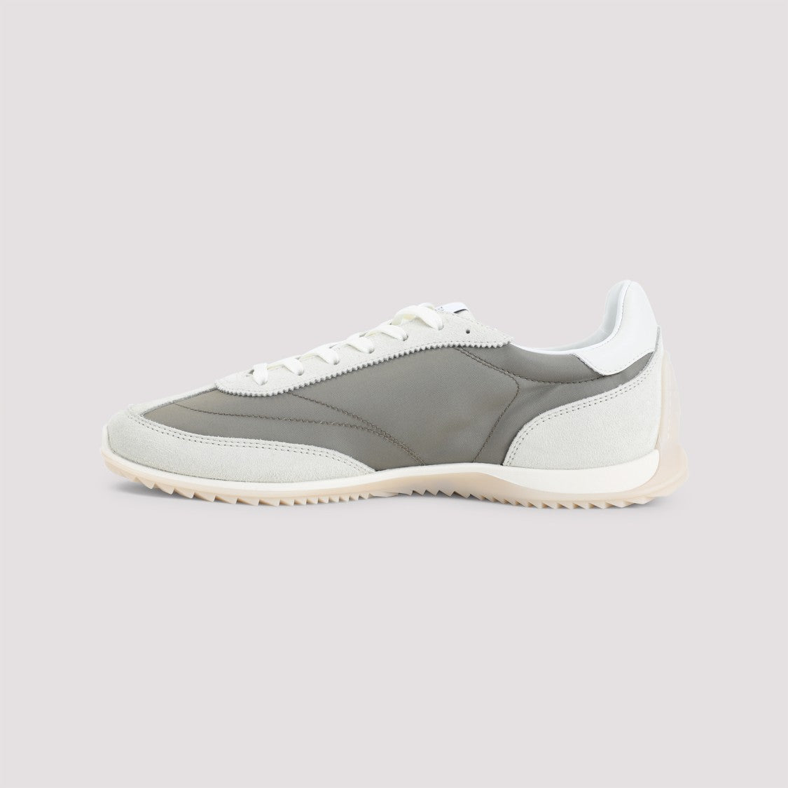 Celine Nylon Sneakers With Suede Inserts And Textured Sole