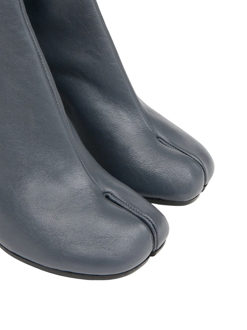 Maison Margiela Black 80Mm Tabi-Toe Block Heel Leather Boots