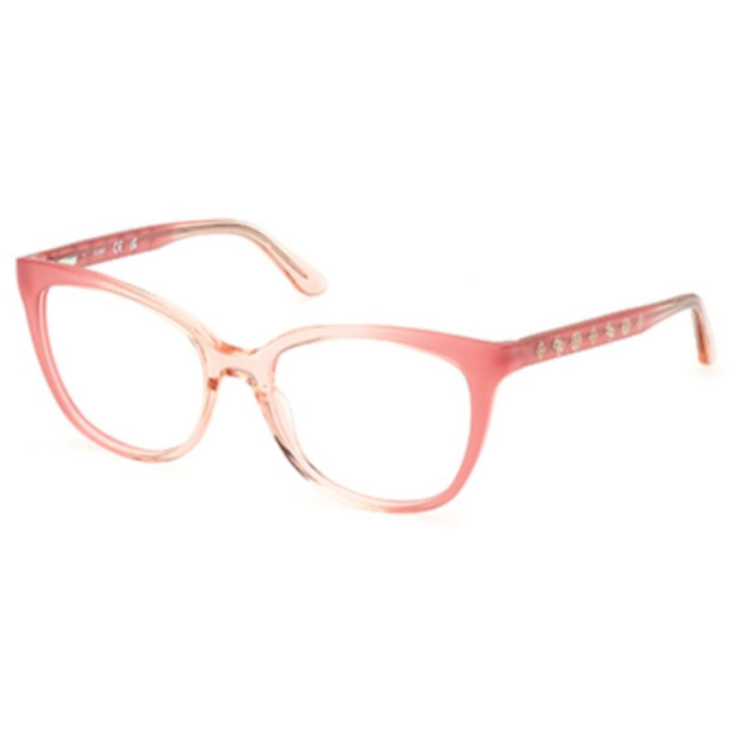 Guess Gu50114 53074 Translucent Gradient Cat-Eye Eyeglasses
