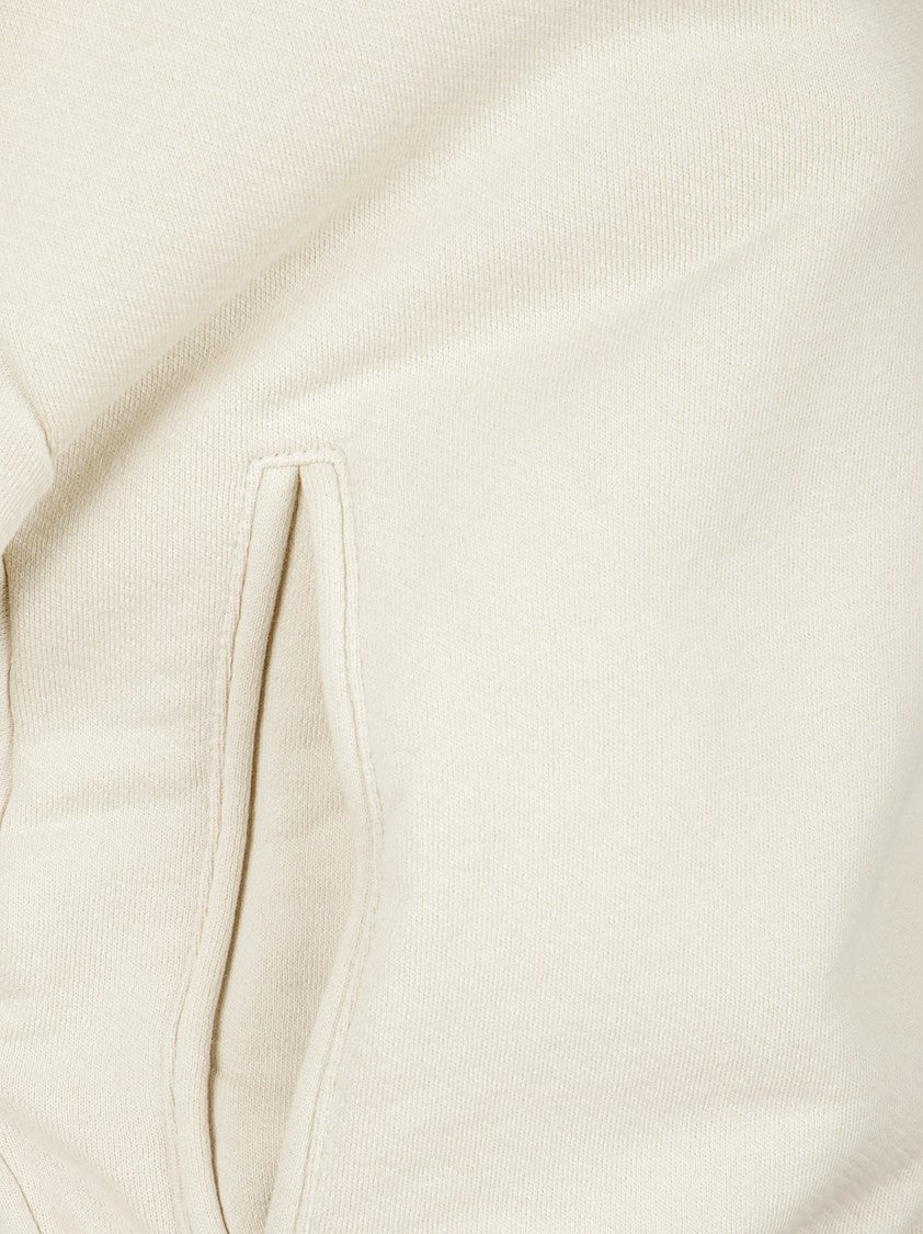 Iro Cropped Zip-Up Sweatshirt With Hood And Ribbed Details