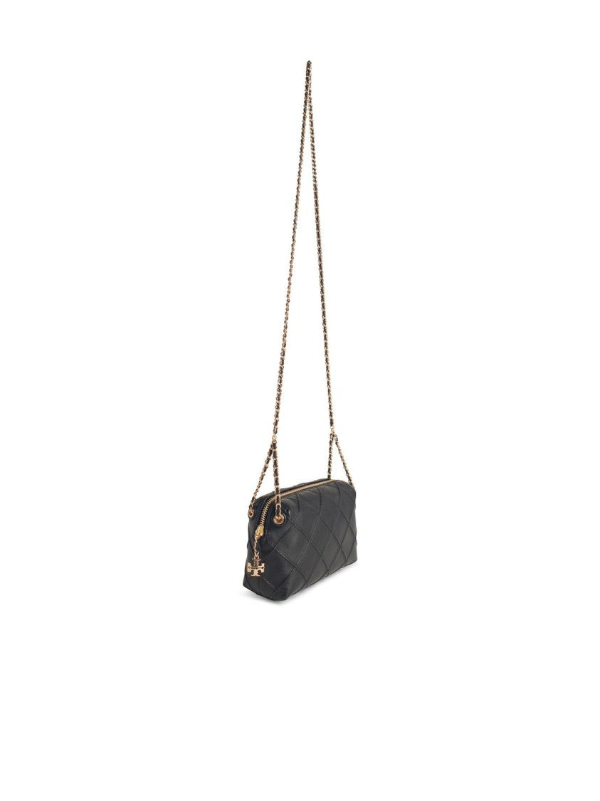 Tory Burch Fleming' Mini Black Leather Crossbody Bag