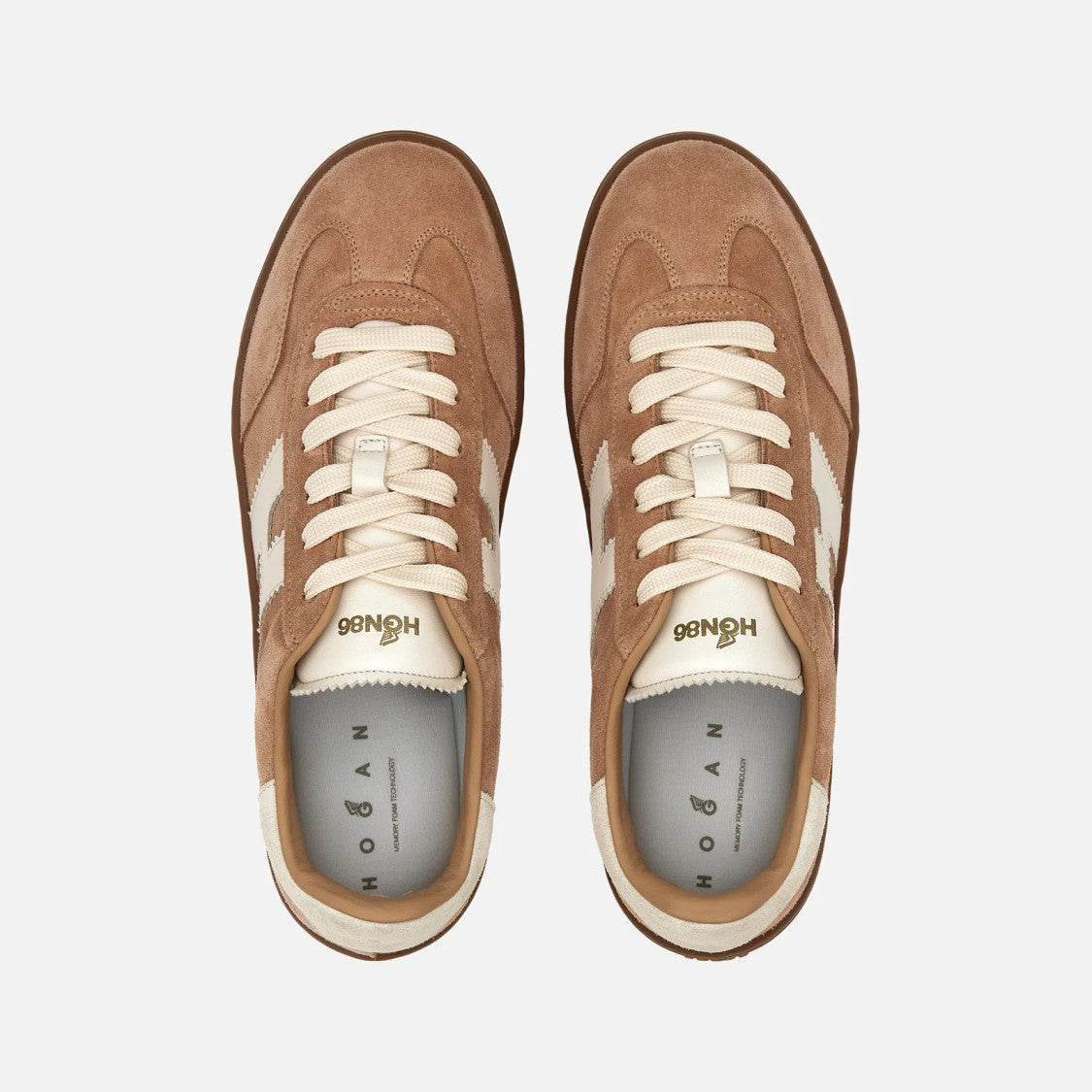 Hogan Cool H Beige Calfskin Sneakers