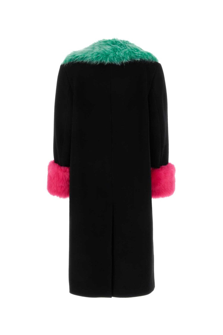 Gucci Black Wool Blend Coat