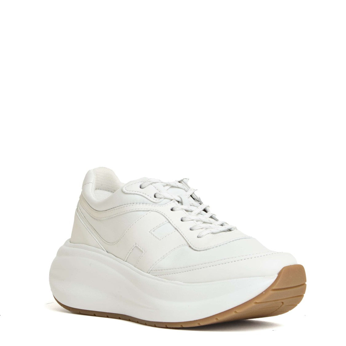 Hogan White Sneakers With Suede Upper