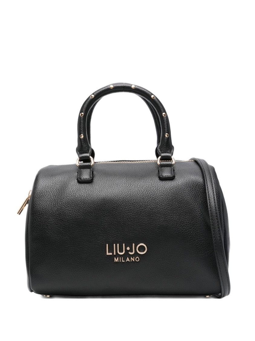 Liu Jo Textured Cylindrical Handbag With Studded Accents