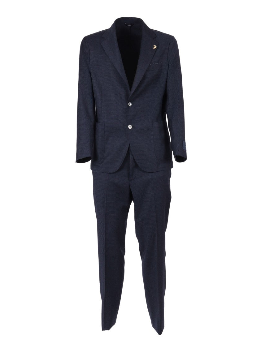 Tombolini Zero Gravity Tailored Black Wool Blend Suit